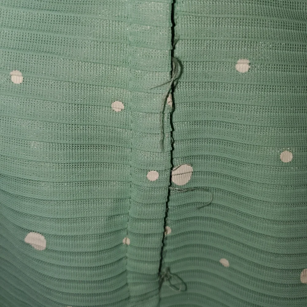 Chic Seafoam Green vintage size 18 Polka Dot Midi Dress - Picture 6 of 12